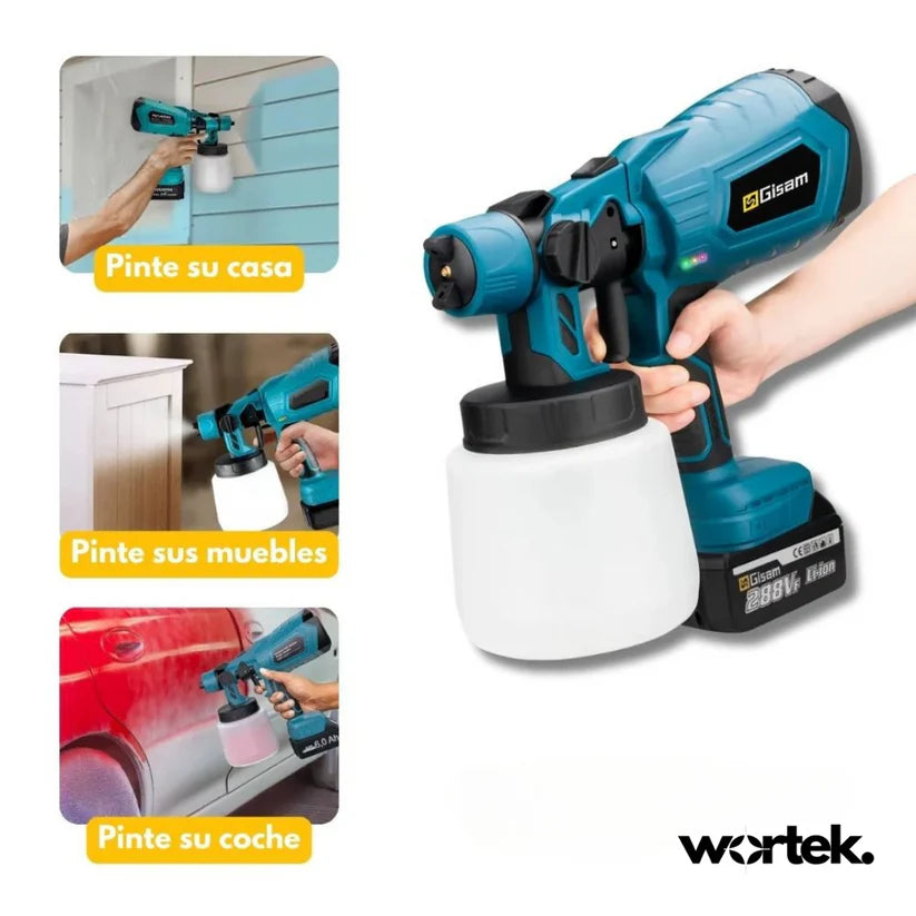 SprayMaster PRO™ - Pistola de pulverização profissional sem fios